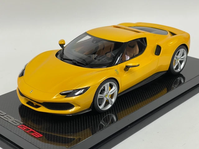 Miniature MR Collection 1/18 Ferrari 296 GTB Giallo Tristato, Limitée 99 Ex, FE035C