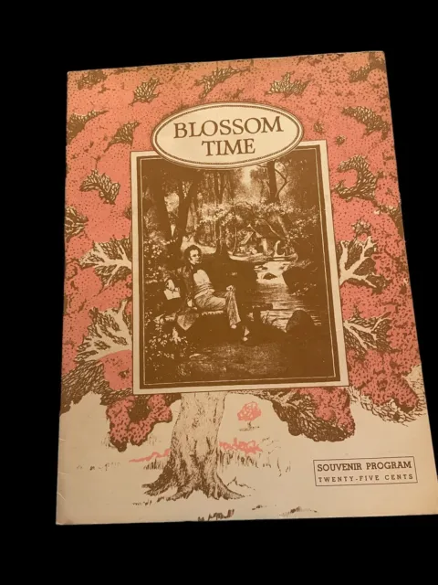 Vtg 1940s Franz Shuberts Blossom Time Souvenir Program. Excellent Condition