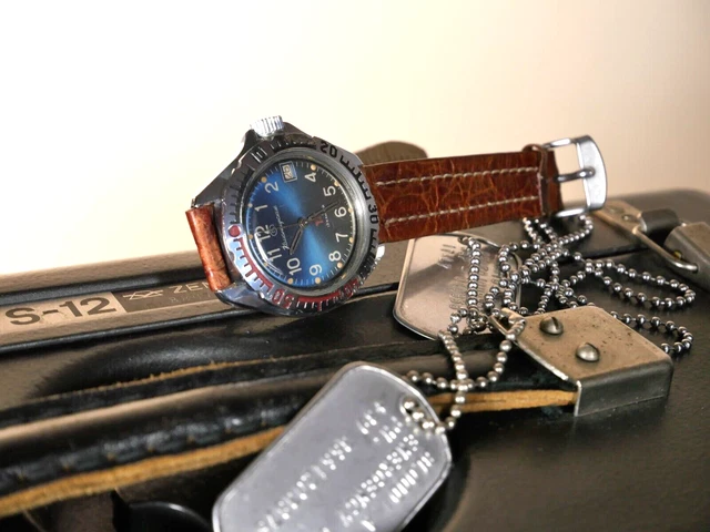 Orologio militare Vintage Boctok Vostok Komandirskie Red Star URSS