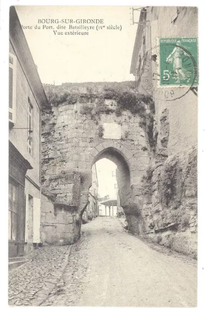 CPA 33 - BOURG SUR GIRONDE (Gironde) - Porte du Port, called Batailleyre
