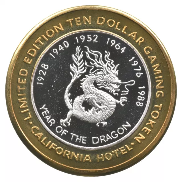 Sam Boyd's California Hotel $10 Gaming Casino Token .999 SILVER Strike *772