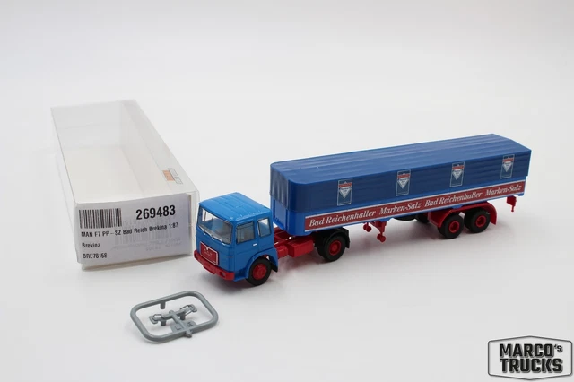 Brekina F7 Pritschenwagen Mit Plane - Bad Reichenhall 1:87 Modell