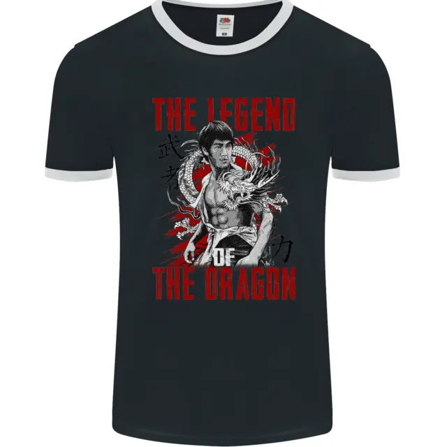 Legend of the Dragon MMA Martial Arts Movie Mens Ringer T-Shirt FotL
