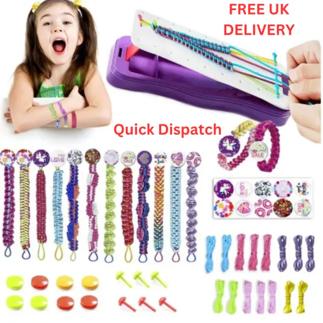 Bracelet Making Kit Beads Jewellery Charms Pendant Set DIY Craft Girls Kids Gift