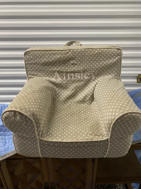 Pottery Barn Kids My First Chair - Slipcover Included. (needs Wash) “Ainsley”.