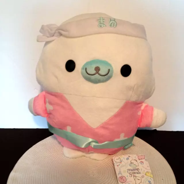 NWT 15” Mamegoma Siro-Goma Seal Plush Pink Yukata 3023 San-X Japan Super Cute