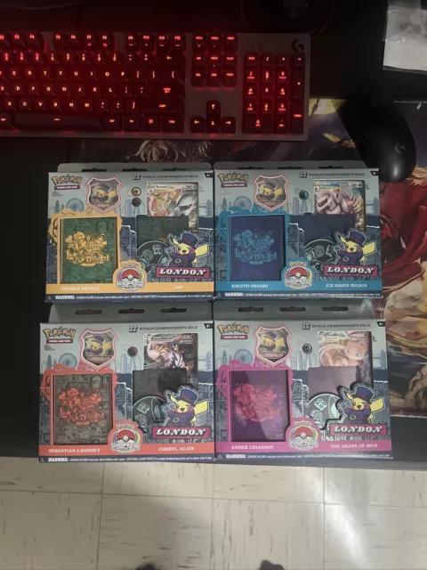  2019 Pokemon SET OF ALL (4) World Championship Factory Sealed  Decks with 240 Cards, Pin Codes & More! Includes Decks of Shintaro Ito,  Henry Brand, Kaya Lichtleitner & Haruki Miyamoto! WOWZZER! 