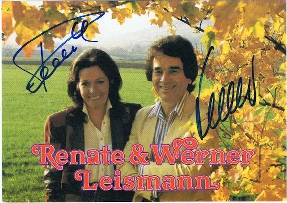 Renate & Werner Leismann (+) - Ein Schlafsack und eine Gitarre -, sign. AK