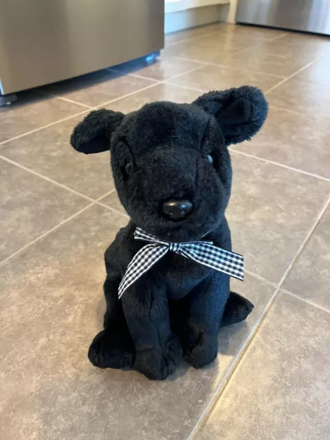 2001 Ty Beanie Buddy LUKE the Black Lab Dog 10 inches