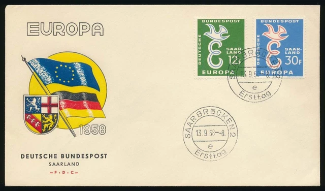 Saarland Nr. 439-440 auf Ersttagsbrief / FDC  #122076