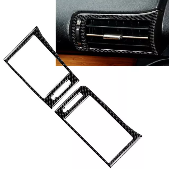 Side Air Condition Vent Outlet Cover Carbon Fiber For Lexus IS250 IS350 2014-18