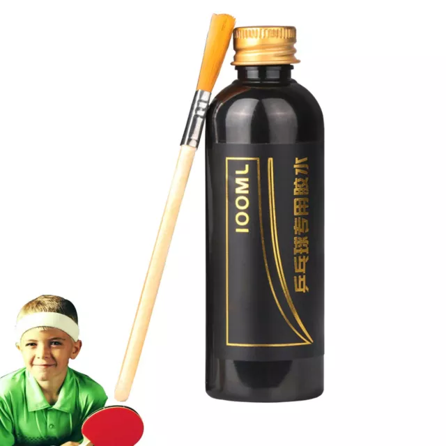 Table Tennis Racket Glue Kit 100ML Liquid Glue For Table Tennis Paddle W/ Brush