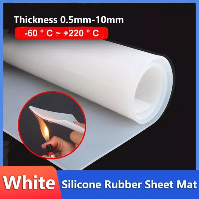 20~184mm Dia Solid Round Silicone Rubber Sheet Mat Disc Heat