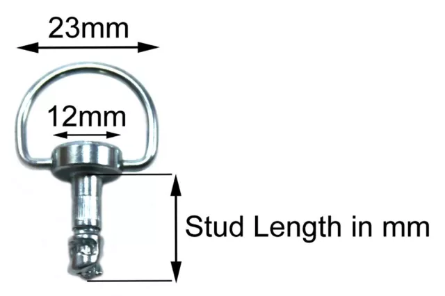 Véritable dzus Moto Tête de fourche Fixations Rapide Sortie Boulons 6mm x 15mm -