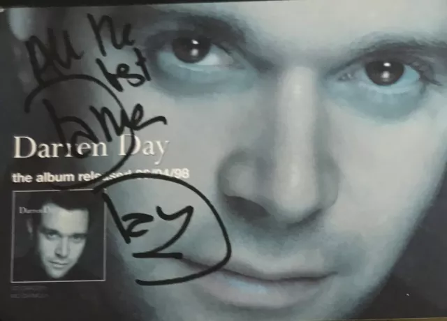 Darren Day  English Actor and Singer  Signed Approx 5 x 4 Photo