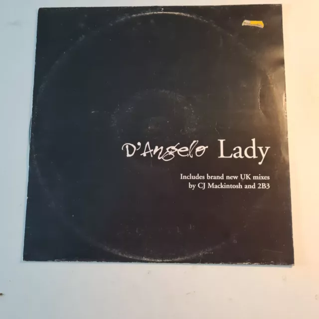 D'Angelo - Lady - Used Vinyl Record 12 - E5829z