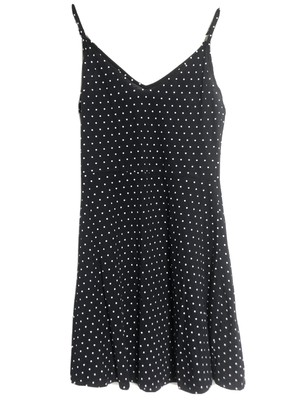 Navy Sundress With White Spots, Chest 34