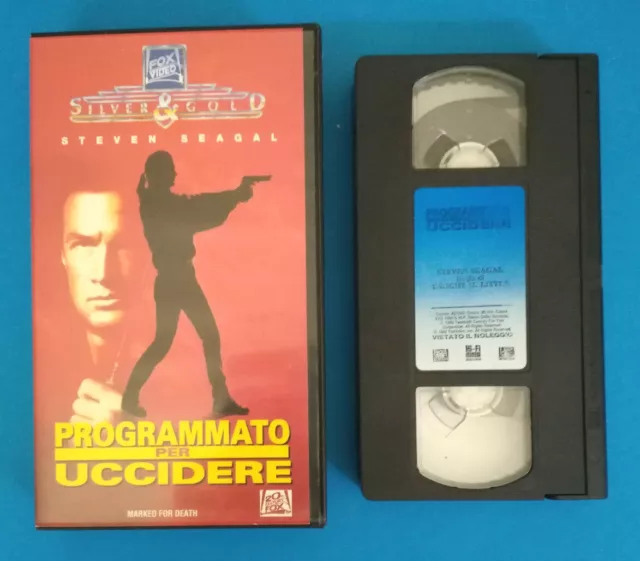 VHS Film Ita Azione PROGRAMMATO PER UCCIDERE Steven Seagal Videocassetta (V20)