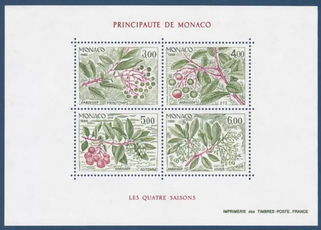 Principauté de Monaco  Bloc feuillet neuf** N° BF 36 / 1986