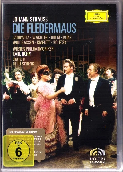 DVD J. STRAUSS: DIE FLEDERMAUS Wächter Janowitz Kunz Windgassen Schenk KARL BÖHM