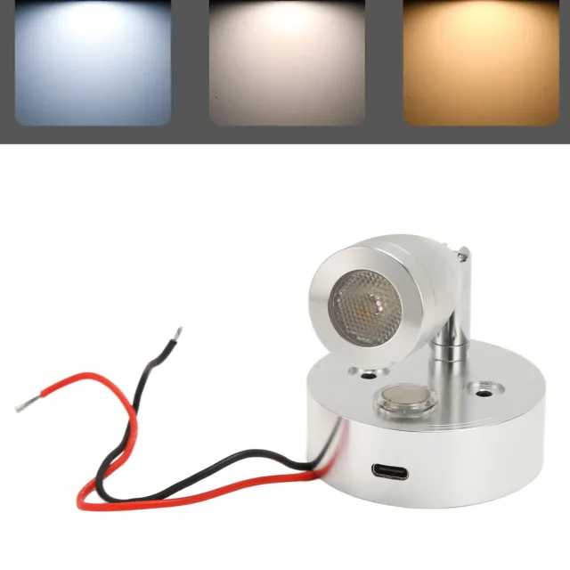 (Argent) Lampe De Lecture LED Port De Chargement USB Lampe De Lecture OB