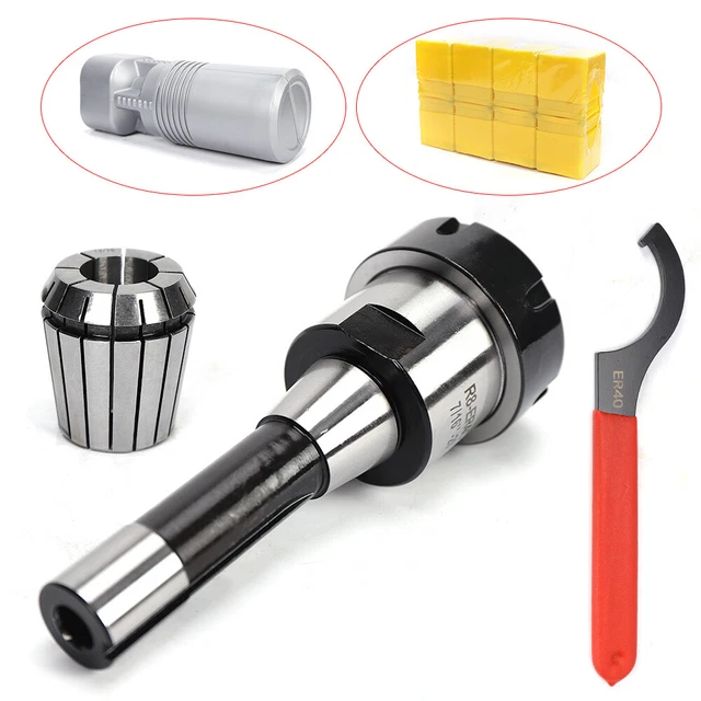 R8 Shank ER40 Collet Chuck Spanner Set for CNC Lathe Milling Drilling Machines