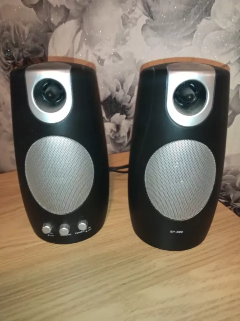 SP 380 MULTIMEDIA Pc Speakers Mains Powered Good Sound 3.5Mm