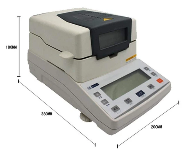 Rapid Halogen Moisture Analyzer Tester Moisture Meter Gauge Readability 0.002g