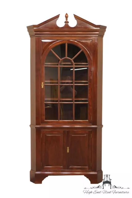 STICKLEY FURNITURE Solid Cherry Traditional Style 43" Corner Curio Cabinet 41...