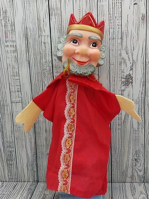 Vintage Hand Puppet KING FRIDAY Mr Rogers Neighborhood