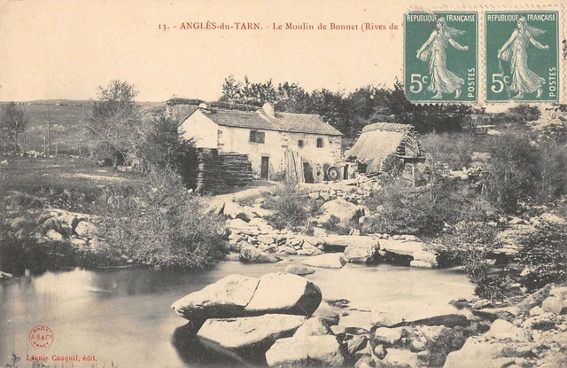 Cpa 81 Angles On Tarn Le Moulin De Capnet