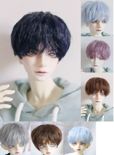 BJD Doll Wig 1/3 Pullip Blythe SD MSD MDD 1/4 7-8" YOSD BB 1/6 6-7" Short Hair