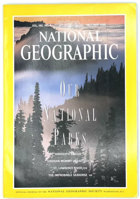 National Geographic Oct 1994 Vol 186 No 4 National Parks Hanseatic League
