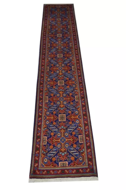 Neu! Ardebil 384x74 Ardabil Läufer Meshkin Rug Carpet handgeknüpft Orientteppich