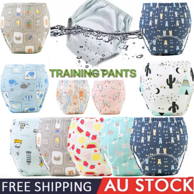 Baby Boys Girls Toddler Toilet Training Pants Reusable Potty Train Diaper Nappy