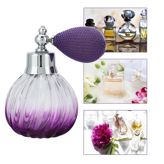 90ML Retro Style Glass Empty Perfume Spray Bottle Refillable Perfume Atomize NDE