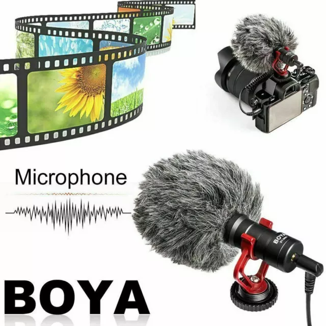 BOYA BY-MM1 Mini Cardioid Microphone Camcorder Condensor Camera Video Mic