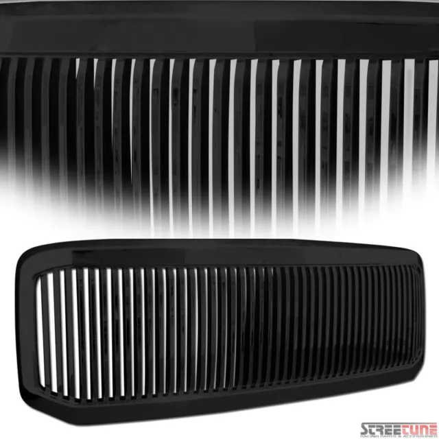 For 05-07 Ford F250/F350 Black Vertical Front Hood Grill Grille Replacement 1Pc