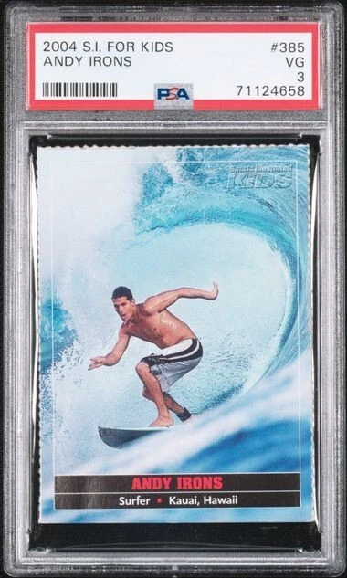 2004 Sports Illustrated For Kids SI Andy Irons PSA 3 VG Surfing #385 RC Rookie 2004 Sports Illustrated For Kids SI Andy Irons PSA 3 VG Surfing #385 RC Rookie