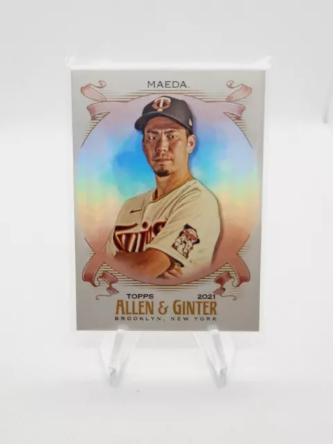 2021 Topps Allen & Ginter Kenta Maeda FOIL SILVER Hot Box Card! Minnesota Twins