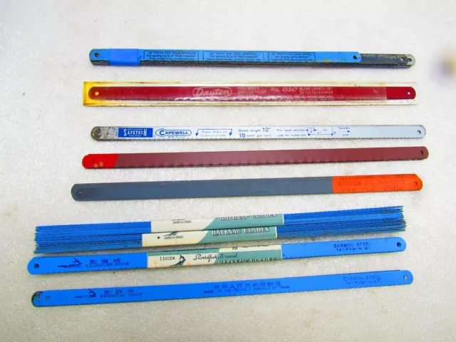 Hand hacksaw blades, 52 pieces