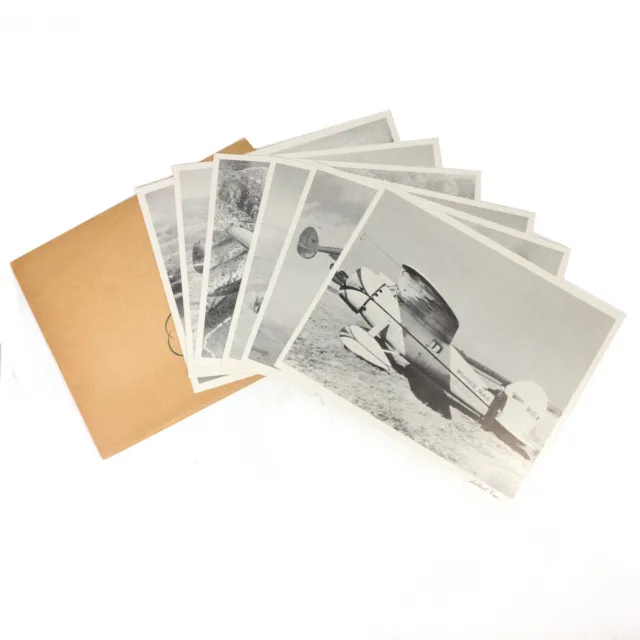 Set of 6 Vintage Lockheed Leadership Aircraft Corp Photographs Portfolio Folder