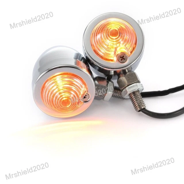 Motorcycle Turn Signals Bullet Brake Blinker Tail Light For Honda Harley Suzuki