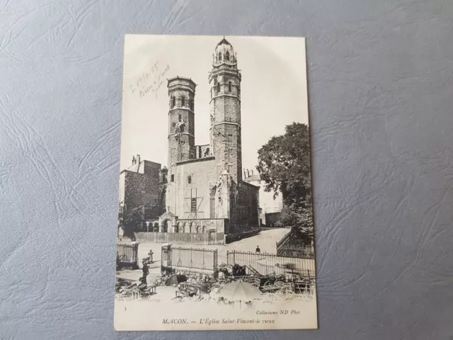 CPA / Carte postale ancienne - MACON - Eglise Saint-Vincent le vieux (71)