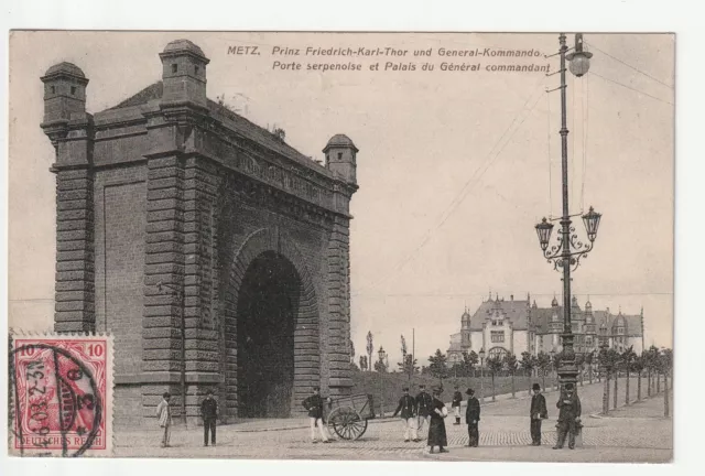 METZ - Moselle - CPA 57 - The doors - Serpenoise Gate and General's Palace c.