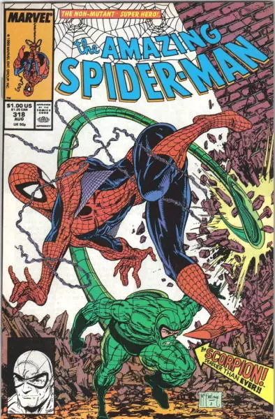 the Amazing Spider-Man Comic Book #318 Marvel Comics 1989 VERY HIGH GRADE UNREAD