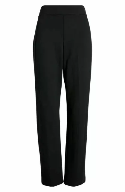 NEW Spanx High Waist Straight Leg Ponte Pants in Black Inseam 30" SZ M  #1494