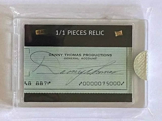 Danny Thomas 2020 Pieces of the Past edición híbrida corte firma 1/1