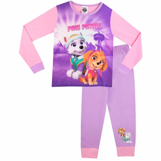 Paw Patrol Pyjamas Kids Girls 4 5 6 7 Years PJs Long Sleeve Baby Pink Purple Set