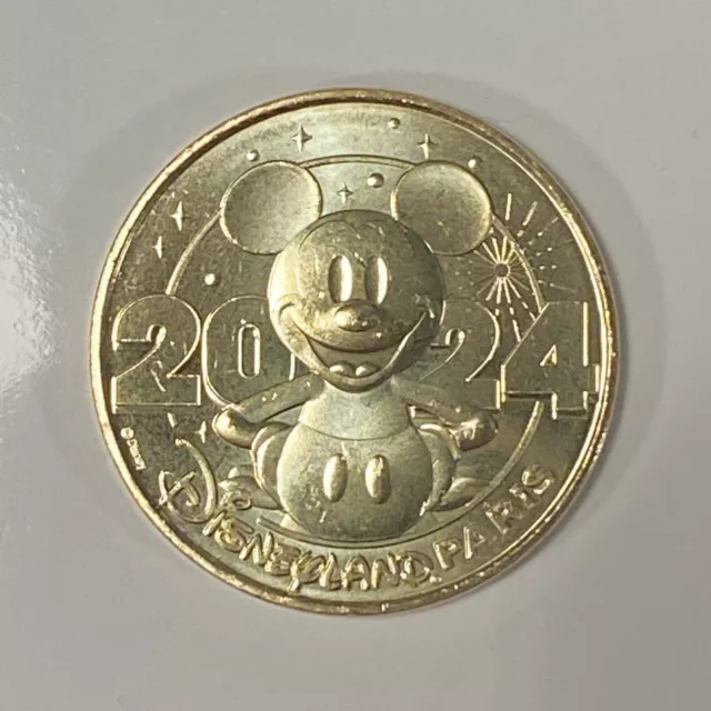 MÉDAILLE MONNAIE DE Paris Disneyland 2024 Euro Disney Medal Mickey Mouse Token EUR 6,50